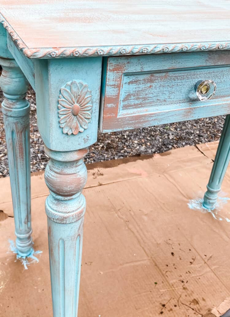 diy potting bench detail picture