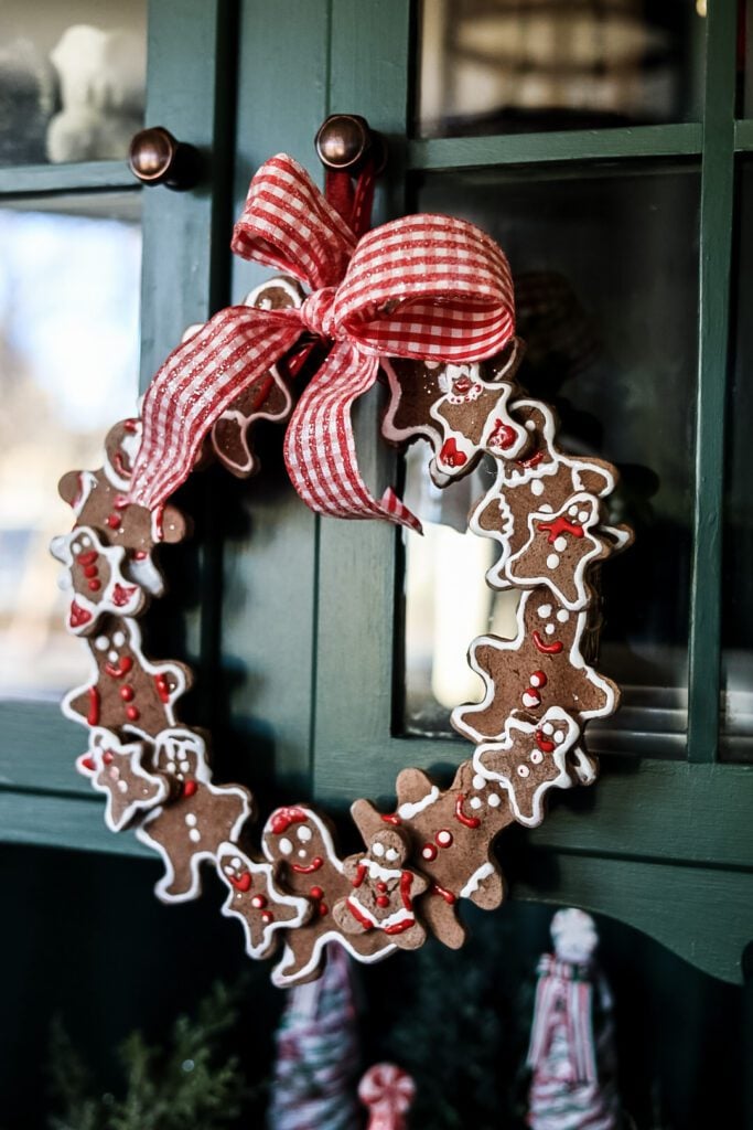 gingerbread salt dough wreath
