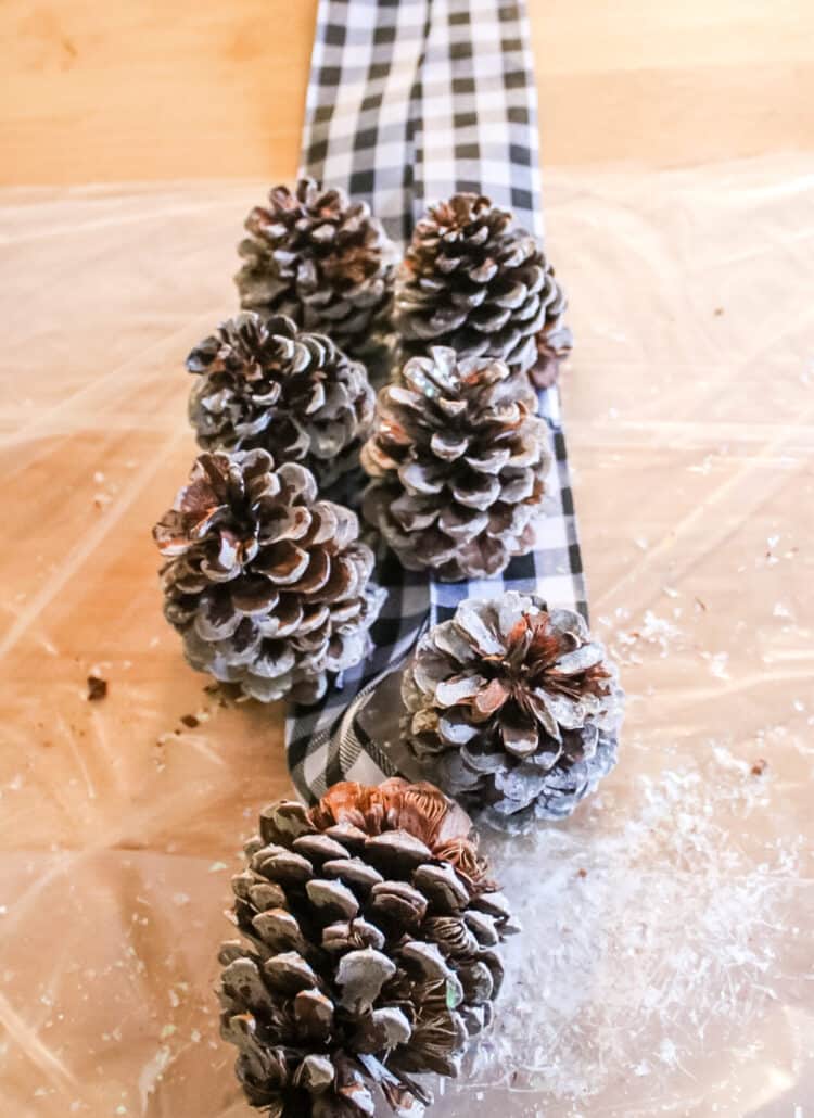 pine cone door hanger