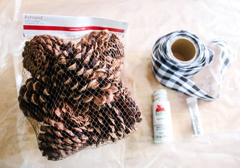 pine cone swag supplies