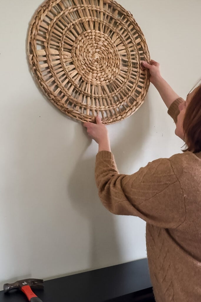 hanging a wall basket 