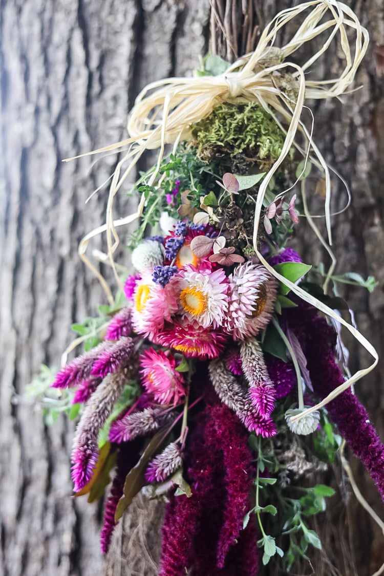 diy floral cinnamon broom