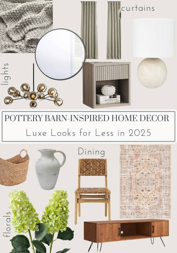 Pottery Barn-Inspired Home Decor: Luxe Looks for Less in 2025