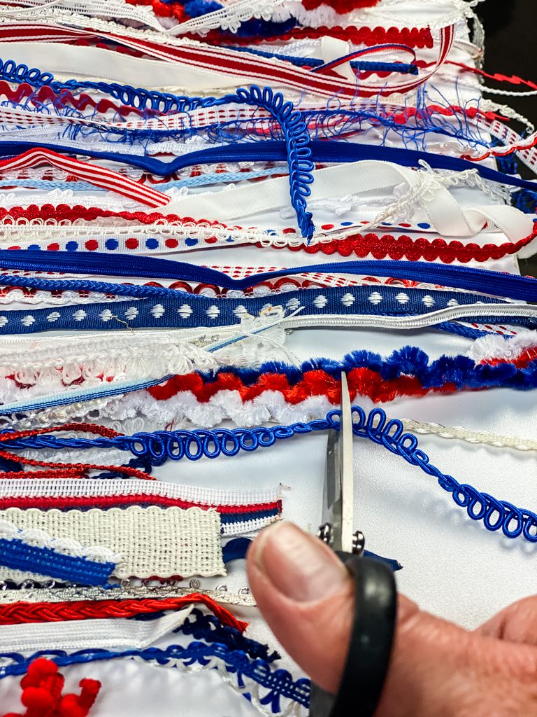 cutting ribbons with scissors