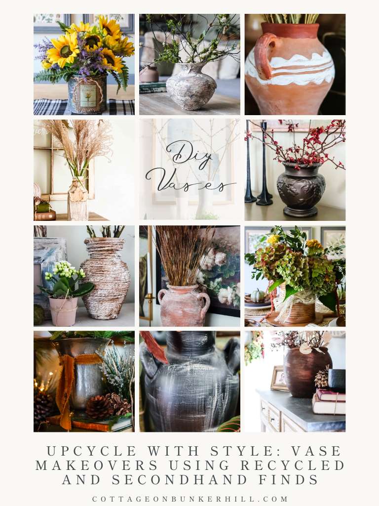 Upcycle with Style: Vase Makeovers Using Recycled and Secondhand Finds