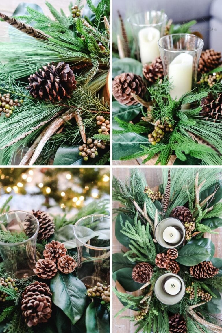 Winter Wonderland Centerpiece: A Rustic DIY Delight
